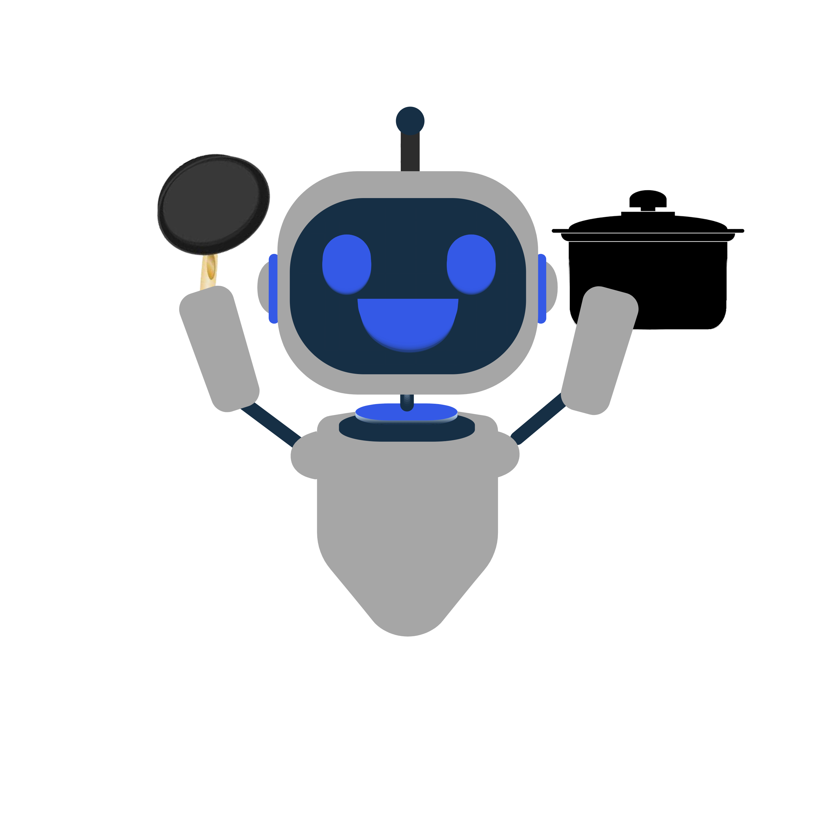 robot with pot